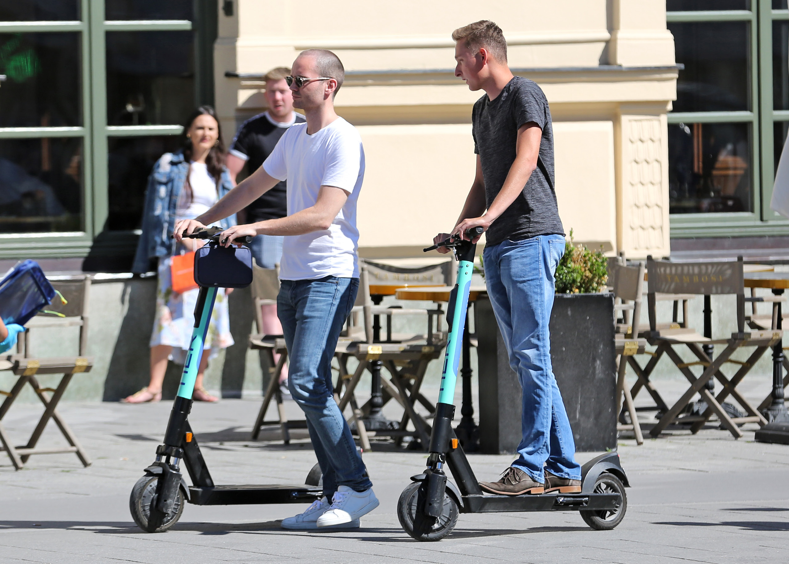 Elektro-Tretroller: Shared Mobility