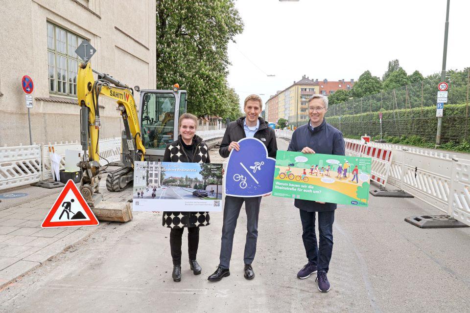 Rheinstraße: Umbauarbeiten beginnen