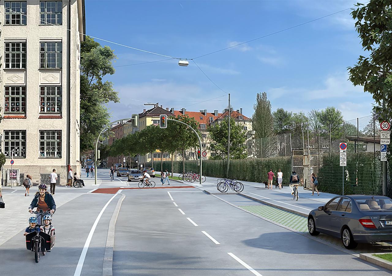 Rheinstraße: Informationsstand zum Umbau am 13. Mai