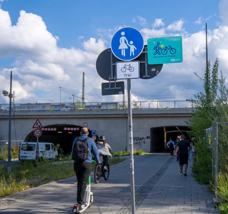 Laimer Unterführung: Mehr Miteinander von Fuß- und Radverkehr