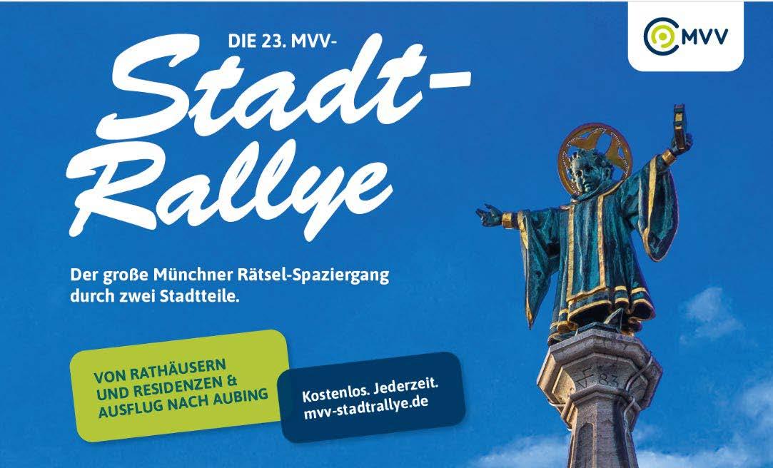 Die 23. MVV-Stadtrallye startet: Rätsel-Spaziergänge durch die Altstadt und durch Aubing
