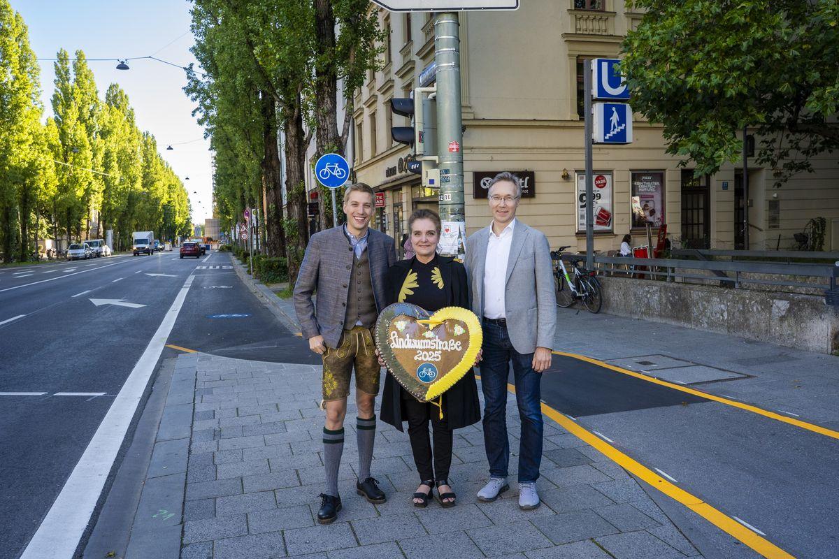 Lindwurmstraße: Erster Umbauabschnitt fertiggestellt