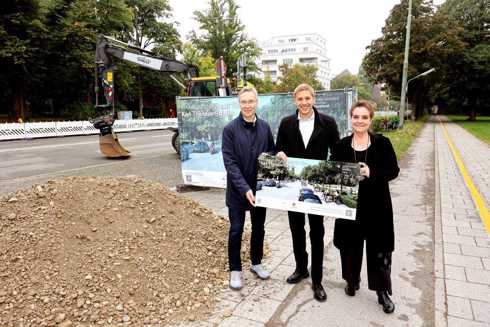 Karl-Theodor-Straße: Baubeginn für ersten Umbauabschnitt