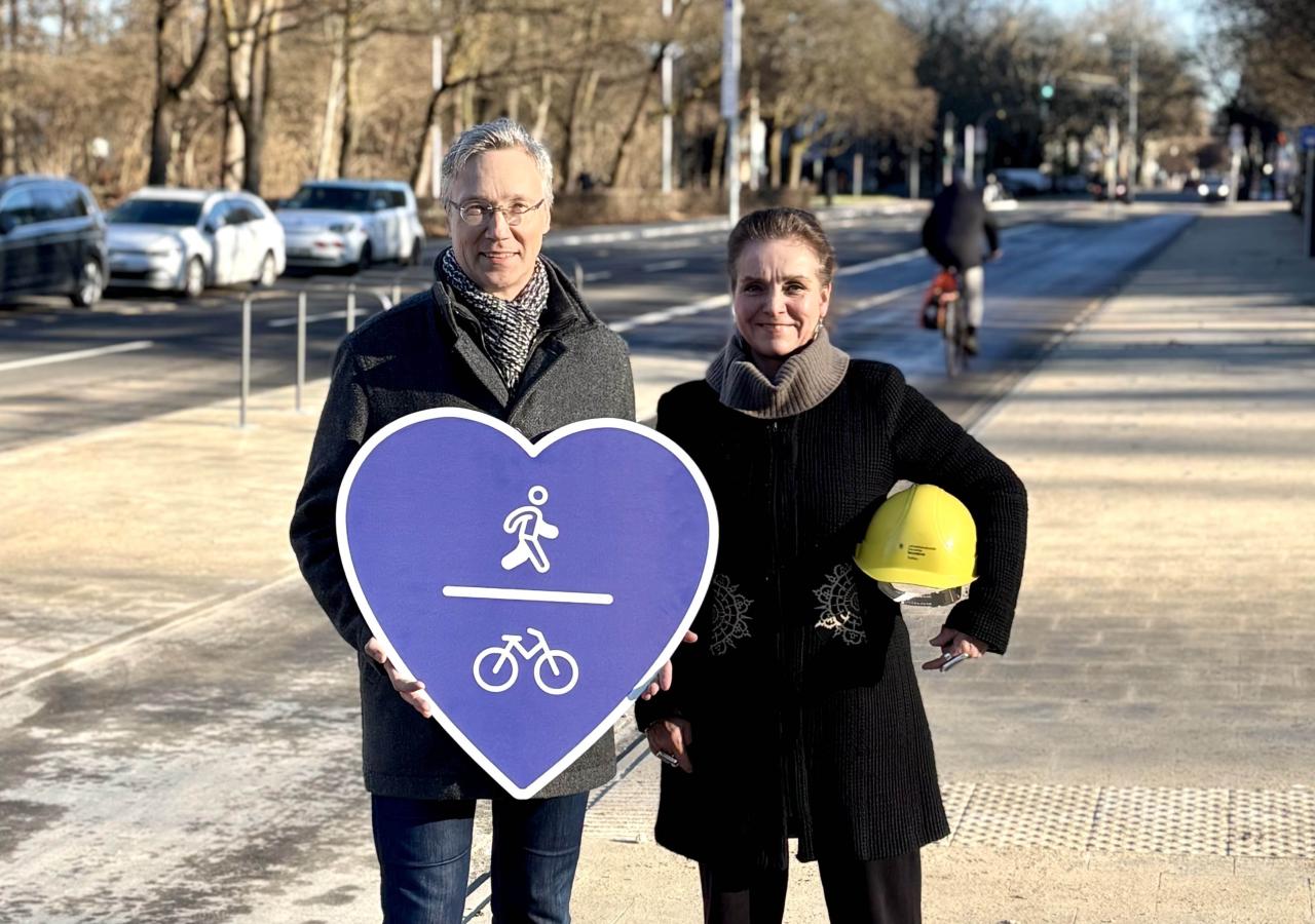 Karl-Theodor-Straße: Mehr Platz für Fuß- und Radverkehr