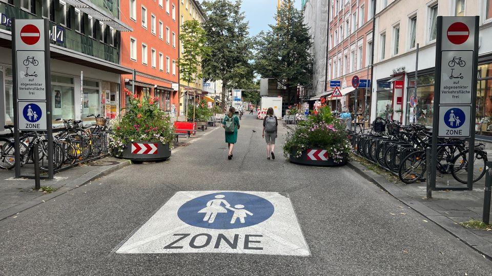 Weißenburger Straße: Ergebnisse des Fußgängerzonen-Tests