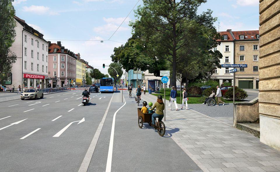 Boschetsrieder Straße: Verkehrssicherer Umbau beginnt