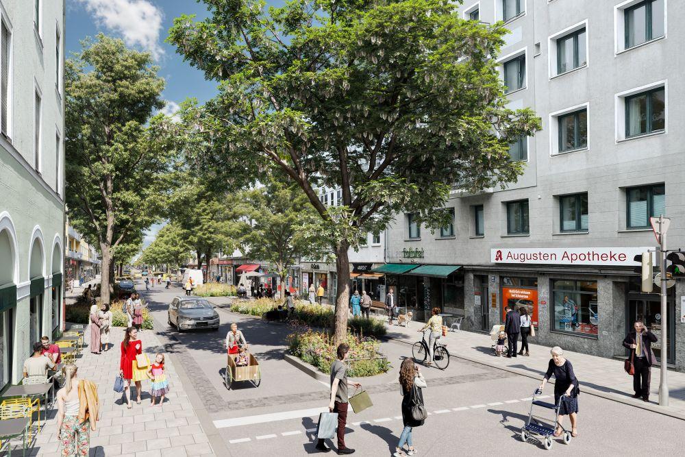 Augustenstraße: Umgestaltung für mehr Aufenthaltsqualität