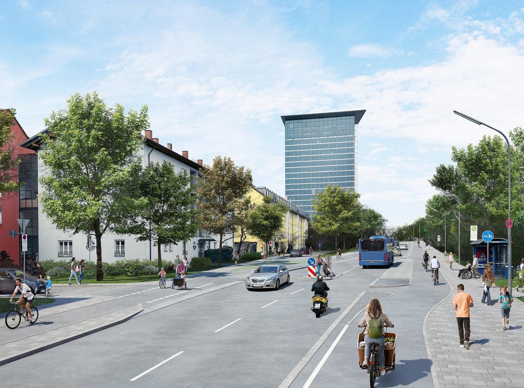 Domagkstraße: Umbau gestartet