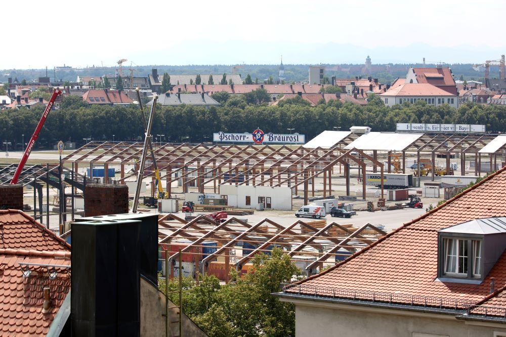 Oktoberfest: Wege über die Baustelle