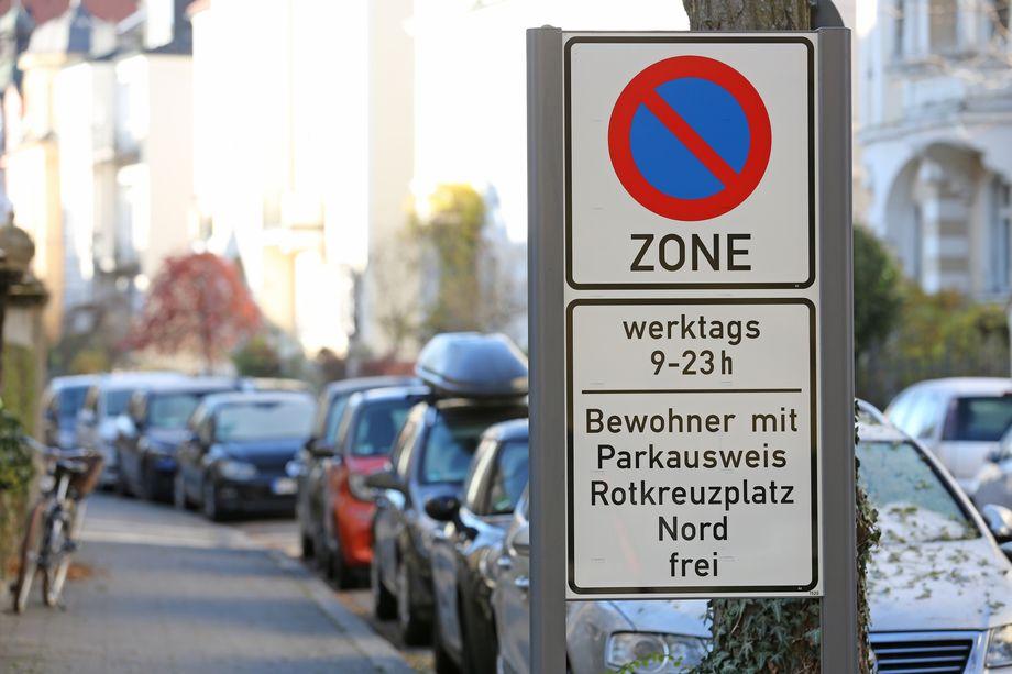 Parklizenz: Gebiete rund um Rotkreuzplatz werden angepasst